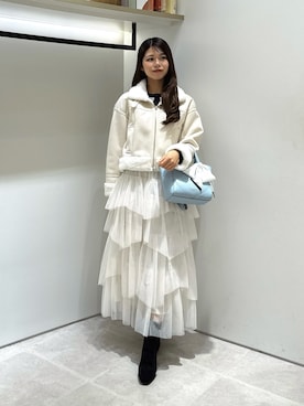 「JILL by JILL STUART（ジルバイジルスチュアート）のアイテム（トートバッグ）」を使った、ayujillby98さん（レディース・163cm）の秋コーディネート