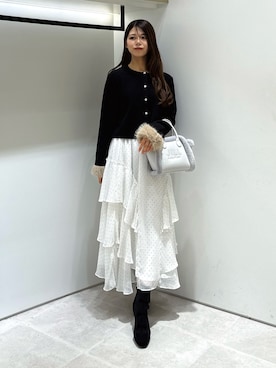 「JILL by JILL STUART（ジルバイジルスチュアート）のアイテム（トートバッグ）」を使った、ayujillby98さん（レディース・163cm）の秋コーディネート