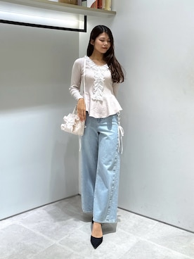 「JILL by JILL STUART（ジルバイジルスチュアート）のアイテム（トートバッグ）」を使った、ayujillby98さん（レディース・163cm）の秋コーディネート