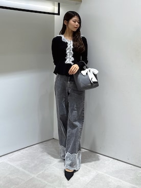 「JILL by JILL STUART（ジルバイジルスチュアート）のアイテム（トートバッグ）」を使った、ayujillby98さん（レディース・163cm）の秋コーディネート