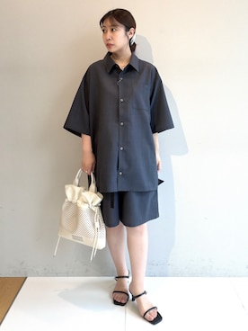 「tk.TAKEO KIKUCHI（ティーケータケオキクチ）のアイテム（パンツ）」を使った、nananana5001さん（レディース・150cm）の夏コーディネート