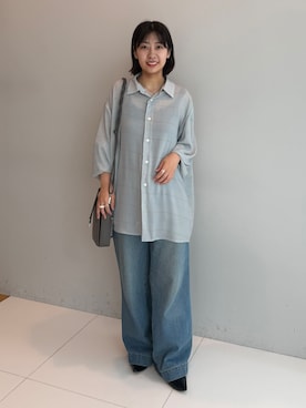 「tk.TAKEO KIKUCHI（ティーケータケオキクチ）のアイテム（バッグ）」を使った、nananana5001さん（レディース・150cm）の夏コーディネート