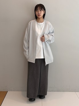 「tk.TAKEO KIKUCHI（ティーケータケオキクチ）のアイテム（トップス）」を使った、nananana5001さん（レディース・150cm）の秋コーディネート