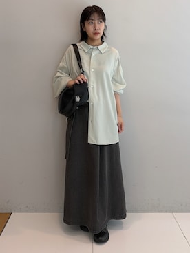 「tk.TAKEO KIKUCHI（ティーケータケオキクチ）のアイテム（トップス）」を使った、nananana5001さん（レディース・150cm）の秋コーディネート