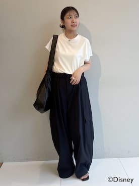 「tk.TAKEO KIKUCHI（ティーケータケオキクチ）のアイテム（パンツ）」を使った、nananana5001さん（レディース・150cm）の春コーディネート