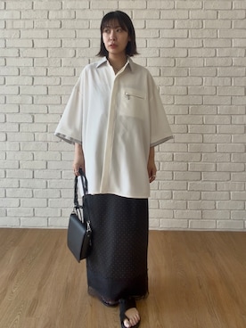 「tk.TAKEO KIKUCHI（ティーケータケオキクチ）のアイテム」を使った、nananana5001さん（レディース・150cm）の夏コーディネート
