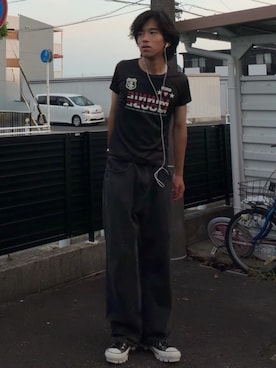 「Apple（-）のアイテム」を使った、suuuunさん（メンズ・166cm）の夏コーディネート
