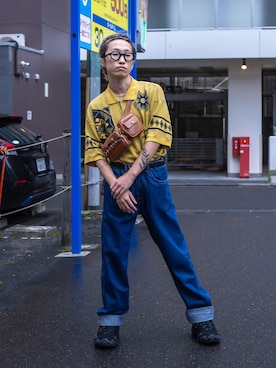 「TOGA PULLA（トーガ　プルラ）のアイテム（バッグ）」を使った、🐲さん（メンズ・162cm）の秋コーディネート