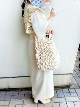 「leinwande（ラインヴァンド）のアイテム」を使った、lvlikasさん（レディース・156cm）の秋コーディネート