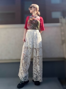「アウトドアミックス」｜amuさん（レディース・158cm）の夏コーディネート