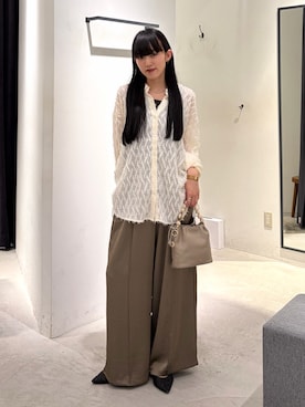 「YECCA VECCA（イェッカヴェッカ）のアイテム」を使った、フユノさん（レディース・156cm）の秋コーディネート