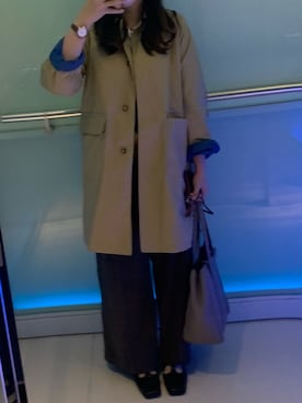 「MARC JACOBS（マークジェイコブス）のアイテム（トートバッグ）」を使った、キャシーさん（レディース・160cm）の秋コーディネート