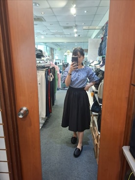 「no brand（ノーブランド）のアイテム（トップス）」を使った、Siáu Koan Lîmさん（レディース・155cm）の春コーディネート