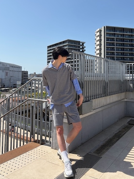 「NOLLEY’S（ノーリーズ）のアイテム」を使った、ryudaiさん（メンズ・186cm）の春コーディネート