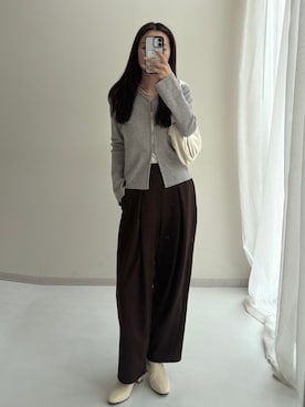 「nissen（ニッセン）のアイテム（その他パンツ）」を使った、Yumeさん（レディース・152cm）の秋コーディネート