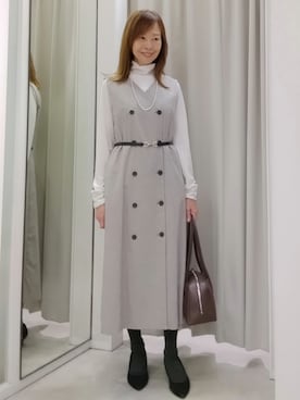 「アイテム（バッグ）」を使った、mm20008849さん（レディース・160cm・50代）の秋コーディネート