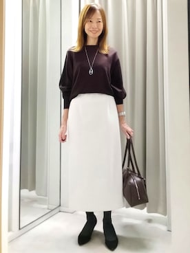 「アイテム（バッグ）」を使った、mm20008849さん（レディース・160cm・50代）の秋コーディネート