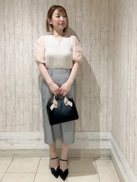 「index（インデックス）のアイテム（バッグ）」を使った、YOSHIMIさん（レディース・157cm）の春コーディネート