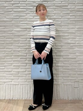 「index（インデックス）のアイテム（バッグ）」を使った、YOSHIMIさん（レディース・157cm）の春コーディネート