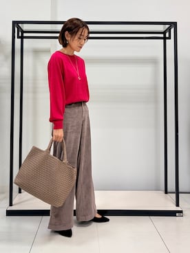 「UNTITLED（アンタイトル）のアイテム（アクセサリー）」を使った、Mikiさん（レディース・160cm）の秋コーディネート