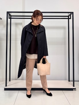「UNTITLED（アンタイトル）のアイテム（アクセサリー）」を使った、Mikiさん（レディース・160cm）の秋コーディネート