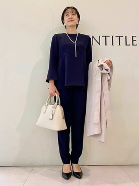 「UNTITLED（アンタイトル）のアイテム（パンプス）」を使った、Mikiさん（レディース・160cm）の春コーディネート