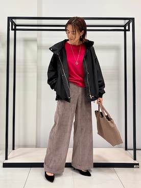 「UNTITLED（アンタイトル）のアイテム（アクセサリー）」を使った、Mikiさん（レディース・160cm）の秋コーディネート
