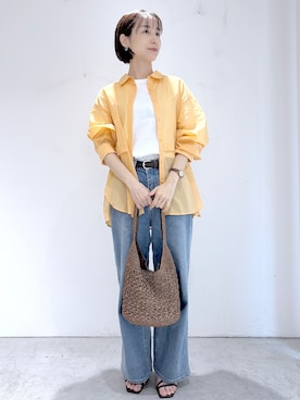 「オーガニックコットン」｜yuuさん（レディース・158cm）の春コーディネート