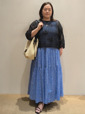 「OPAQUE.CLIP（オペークドットクリップ）のアイテム」を使った、むうさん（レディース・155cm）の夏コーディネート