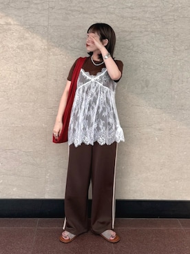 江口麻衣さん（レディース・158cm）の夏コーディネート