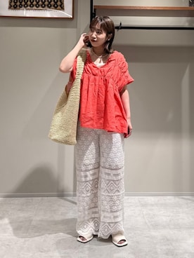 江口麻衣さん(レディース・158cm)の夏コーディネート