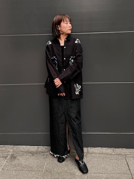 江口麻衣さん（レディース・158cm）の春コーディネート