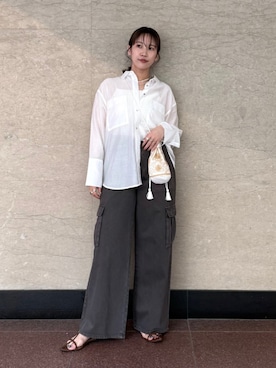 江口麻衣さん（レディース・158cm）の夏コーディネート