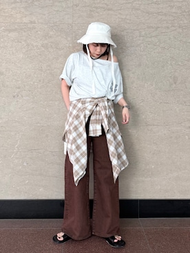 江口麻衣さん（レディース・158cm）の春コーディネート