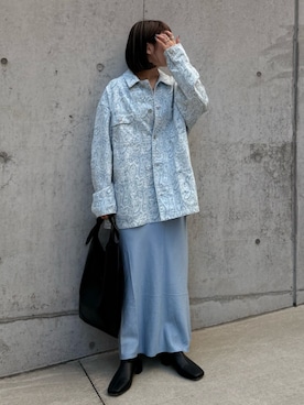 「Ungrid（アングリッド）のアイテム（バッグ）」を使った、江口麻衣さん（レディース・158cm）の春コーディネート