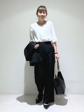 「INDIVI（インディヴィ）のアイテム」を使った、tsuyuさん（レディース・162cm）の春コーディネート