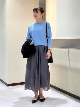 「INDIVI（インディヴィ）のアイテム」を使った、tsuyuさん（レディース・162cm）の春コーディネート
