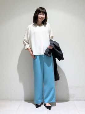 「アイテム（トレンチコート、グレー系）」を使った、tsuyuさん（レディース・162cm）の春コーディネート
