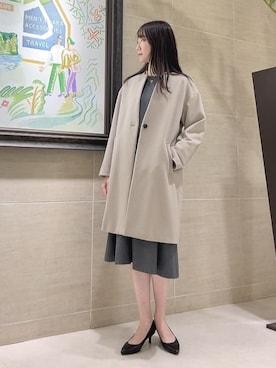 「UNTITLED（アンタイトル）のアイテム（パンプス）」を使った、sechiさん（レディース・170cm）の冬コーディネート