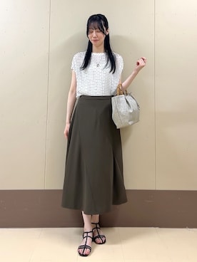 「UNTITLED（アンタイトル）のアイテム」を使った、sechiさん（レディース・170cm）の夏コーディネート