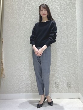 「UNTITLED（アンタイトル）のアイテム（パンプス）」を使った、sechiさん（レディース・170cm）の冬コーディネート