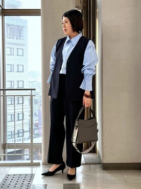 「THE SHOP TK （ザ ショップ ティーケー ）のアイテム（パンプス）」を使った、aiさん（レディース・162cm）の冬コーディネート