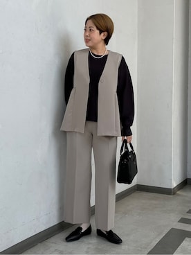 「COCUE（コキュ）のアイテム」を使った、aiさん（レディース・162cm）の冬コーディネート