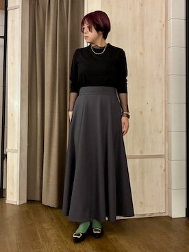 「THE SHOP TK （ザ ショップ ティーケー ）のアイテム（Tシャツ/カットソー）」を使った、aiさん（レディース・162cm）の秋コーディネート