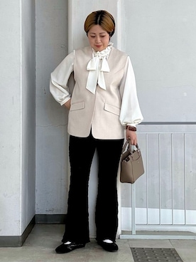 「COCUE（コキュ）のアイテム」を使った、aiさん（レディース・162cm）の春コーディネート