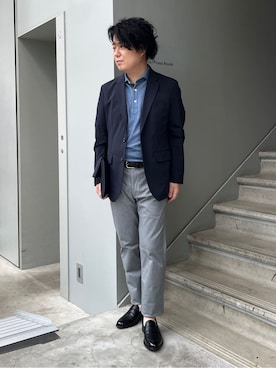 「アイテム（腕時計、ブルー系）」を使った、かずさん（メンズ・165cm）の夏コーディネート