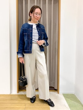 「Lee（リー）のアイテム（ショルダーバッグ）」を使った、keiさん（レディース・163cm）の冬コーディネート