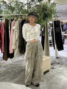 「w closet（ダブルクローゼット）のアイテム（帽子）」を使った、Asakaさん（レディース・157cm）の春コーディネート