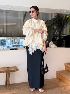 「plage（プラージュ）のアイテム（スカート）」を使った、yuzukiさん（レディース・165cm）の春コーディネート