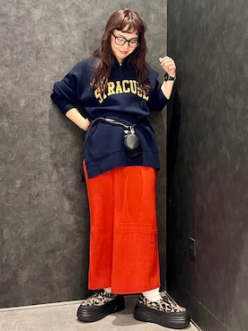 「アイテム（ママ＆ベビー）」を使った、ありぴさん（レディース・155cm）の秋コーディネート